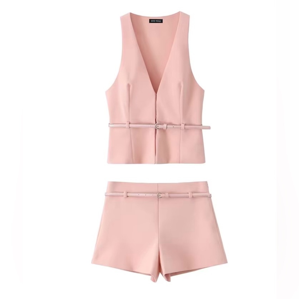NWOT Zara Top and Shorts Set